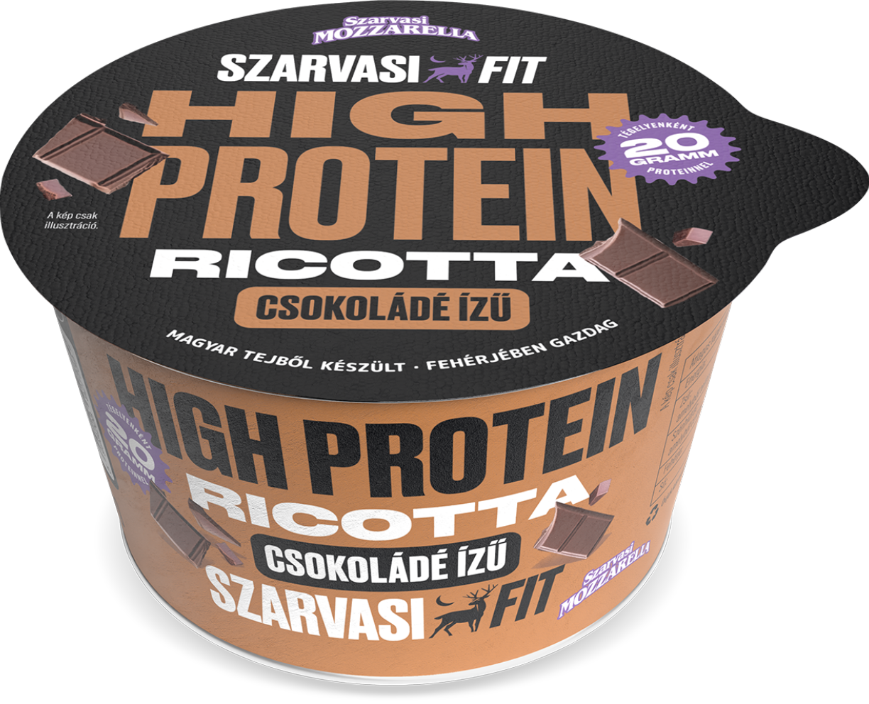 Szarvasi Fit High Protein csokoládé ízű ricotta desszert 180 g